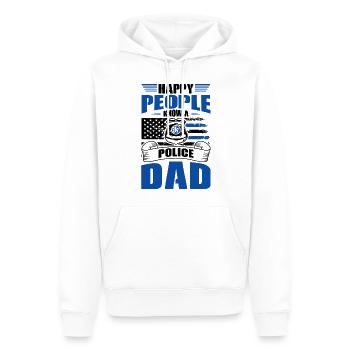 Polizei Polizist Polizeibeamte - Männer Premium Bio Hoodie - Weiß - Vorne - Nico (187cm)