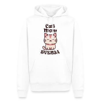 Svenja Name Vorname mit Katze - Männer Premium Bio Hoodie - Weiß - Vorne - Nico (187cm)