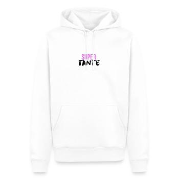 Auntie Super Auntie - Sweat à capuche Premium bio Homme - blanc - Devant - Nico (187cm)