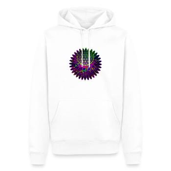Flower Of Life - Geometric Blossom 2 - Männer Premium Bio Hoodie - Weiß - Vorne - Nico (187cm)