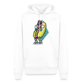 Hot Dog Lustig - Männer Premium Bio Hoodie - Weiß - Vorne - Nico (187cm)