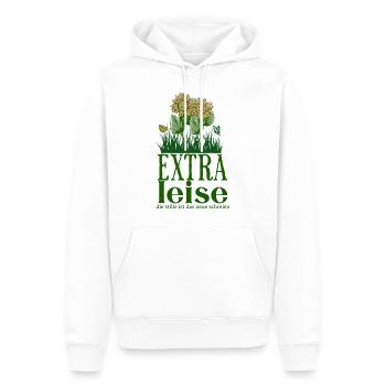 Hobby Gärtner - Stille ist das neue Schreien - Männer Premium Bio Hoodie - Weiß - Vorne - Nico (187cm)