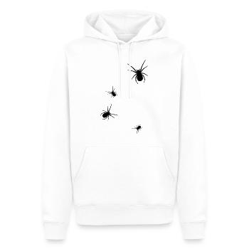 four fat spiders for Halloween - Men’s Premium Organic Hoodie - white - Front - Nico (187cm)