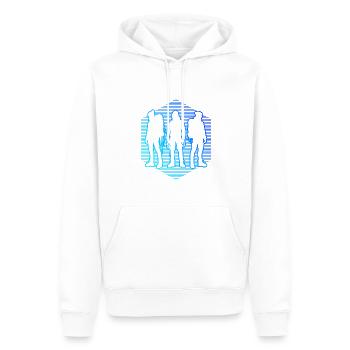 Grimpeur Bloc Escalade Escalade Femmes - Sweat à capuche Premium bio Homme - blanc - Devant - Nico (187cm)