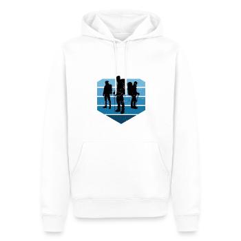 Femmes Escalade Bloc Escalade de bloc - Sweat à capuche Premium bio Homme - blanc - Devant - Nico (187cm)