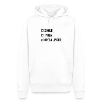 Single Taken Chanteur d’opéra chanteur noir chanteur - Sweat à capuche Premium bio Homme - blanc - Devant - Nico (187cm)