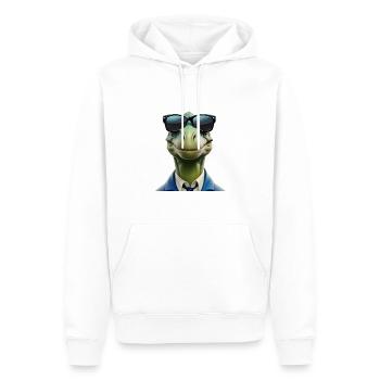 Dinosaurier - Männer Premium Bio Hoodie - Weiß - Vorne - Nico (187cm)