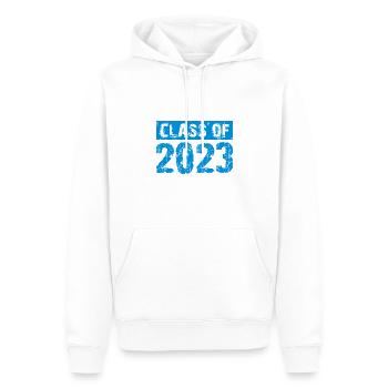 Classe de 2023 - School Abitur Student Class Child - Sweat à capuche Premium bio Homme - blanc - Devant - Nico (187cm)