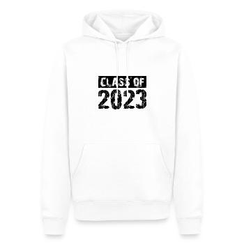 Classe de 2023 - School Abitur Student Class Child - Sweat à capuche Premium bio Homme - blanc - Devant - Nico (187cm)