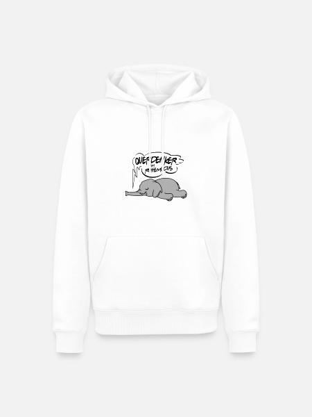 Ruhemodus Impfgegner Demostrant - Männer Premium Bio Hoodie - Weiß