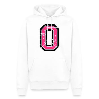 0 Vektor Used Look - Farbwechsel - Männer Premium Bio Hoodie - Weiß - Vorne - Nico (187cm)