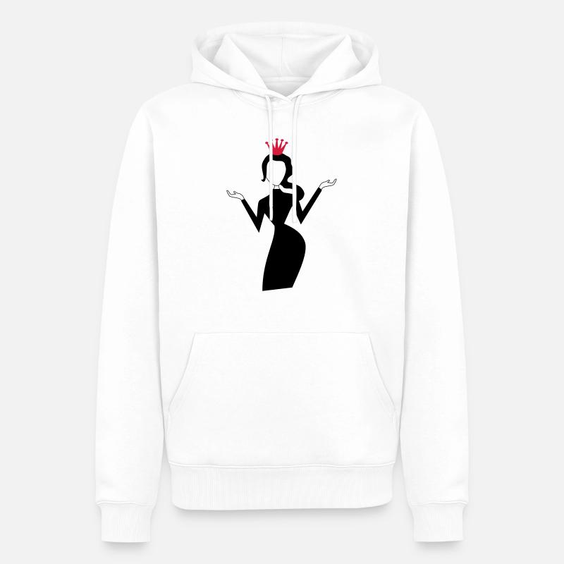 Topmodel - Männer Premium Bio Hoodie - Weiß