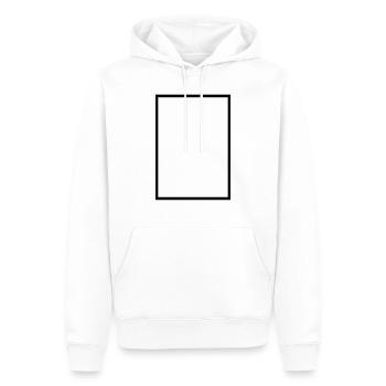 Mathématiques - icône rectangle - Sweat à capuche Premium bio Homme - blanc - Devant - Nico (187cm)