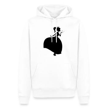 Beautiful Princess Silhouette - Männer Premium Bio Hoodie - Weiß - Vorne - Nico (187cm)