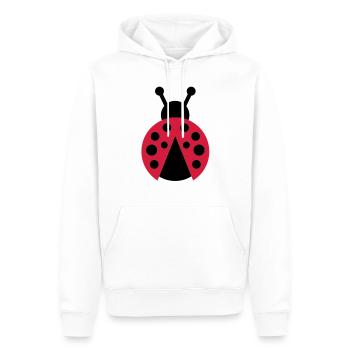 bug - Men’s Premium Organic Hoodie - white - Front - Nico (187cm)