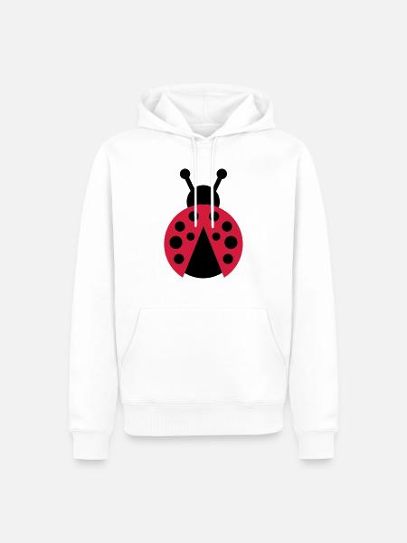 bug - Men’s Premium Organic Hoodie - white
