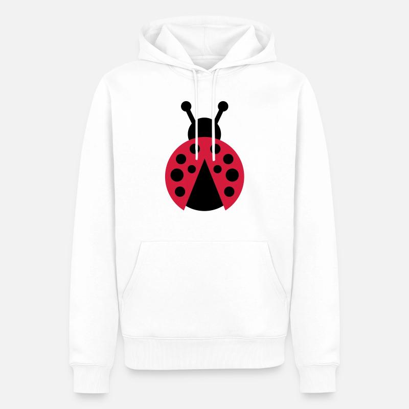 bug - Sweat à capuche Premium bio Homme - blanc