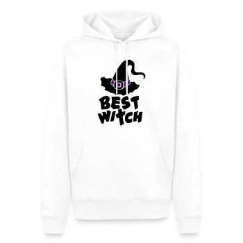 Best Witch, Hexe, Halloween, Zauberei, Magie, Fun - Männer Premium Bio Hoodie - Weiß - Vorne - Nico (187cm)
