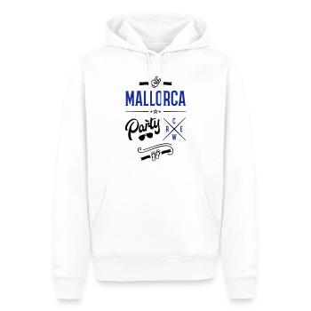 mallorca party crew - Männer Premium Bio Hoodie - Weiß - Vorne - Nico (187cm)