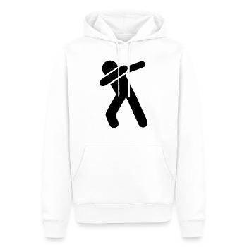 dab dabbing man - Männer Premium Bio Hoodie - Weiß - Vorne - Nico (187cm)