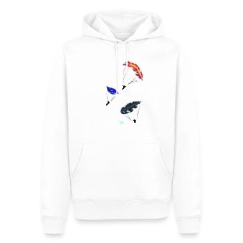 Paragliding paragliding feather para - Men’s Premium Organic Hoodie - white - Front - Nico (187cm)