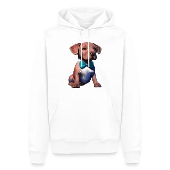 Labradorbesitzer Labrador Retriever Hundewelpe - Männer Premium Bio Hoodie - Weiß - Vorne - Nico (187cm)