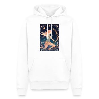 Sternzeichen Schütze - Männer Premium Bio Hoodie - Weiß - Vorne - Nico (187cm)