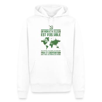 Un monde meilleur 2 - Männer Premium Bio Hoodie - Weiß - Vorne - Nico (187cm)