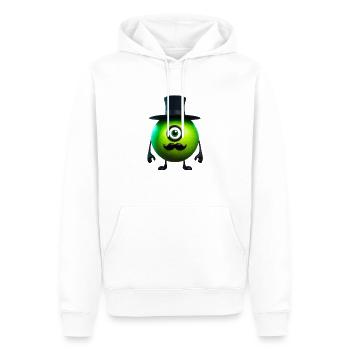 grünes Geschöpf Mr. Green - Männer Premium Bio Hoodie - Weiß - Vorne - Nico (187cm)