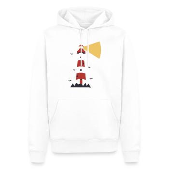 Leuchtturm - Urlaub Meer Insel - Männer Premium Bio Hoodie - Weiß - Vorne - Nico (187cm)