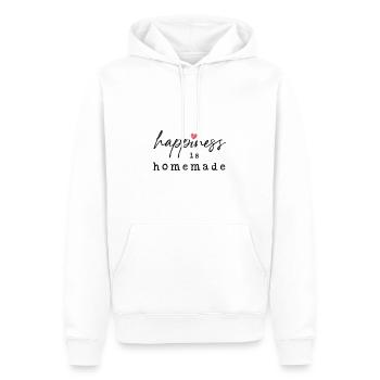 Happiness is Homemade - Männer Premium Bio Hoodie - Weiß - Vorne - Nico (187cm)