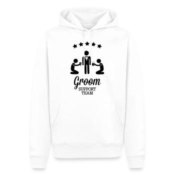 Groom Support Team - Sweat à capuche Premium bio Homme - blanc - Devant - Nico (187cm)