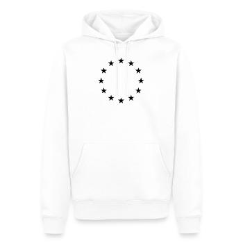 Europa Sterne - Männer Premium Bio Hoodie - Weiß - Vorne - Nico (187cm)