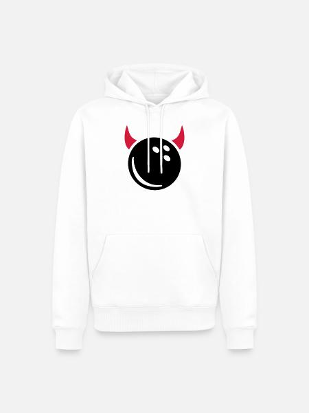 bowling - Sweat à capuche Premium bio Homme - blanc