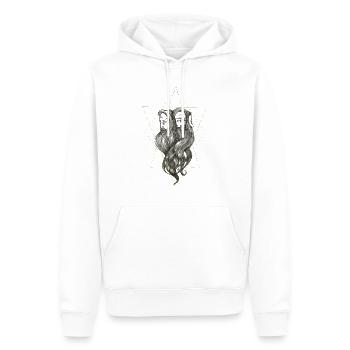 Mighty powerful slavic mythology god Svatevit - Men’s Premium Organic Hoodie - white - Front - Nico (187cm)