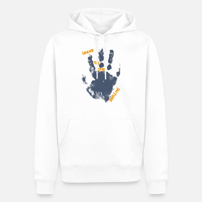Leave no one behind - Männer Premium Bio Hoodie - Weiß