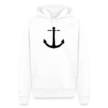 anker - Männer Premium Bio Hoodie - Weiß - Vorne - Nico (187cm)