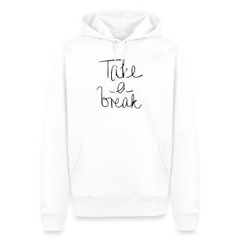 Faire une pause - Sweat à capuche Premium bio Homme - blanc - Devant - Nico (187cm)
