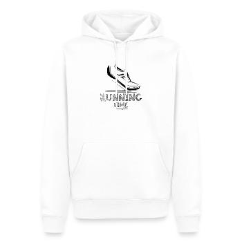 running time Symbol Schuh Läufer Illustration icon - Männer Premium Bio Hoodie - Weiß - Vorne - Nico (187cm)