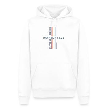 horizontale vertikale Retro Vintage - Männer Premium Bio Hoodie - Weiß - Vorne - Nico (187cm)