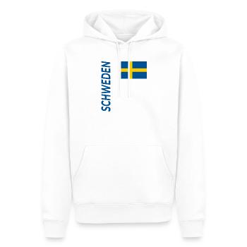 Stockholm - Männer Premium Bio Hoodie - Weiß - Vorne - Nico (187cm)