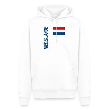 Haarlem - Sweat à capuche Premium bio Homme - blanc - Devant - Nico (187cm)