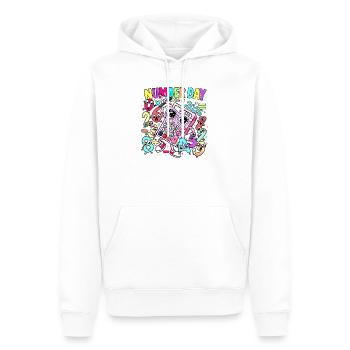 Number Day 2026 Kaleido Calculator - Men’s Premium Organic Hoodie - white - Front - Nico (187cm)