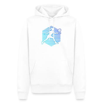 Padel Zubehör Geschenk für Padel für Anfänger Fans - Männer Premium Bio Hoodie - Weiß - Vorne - Nico (187cm)