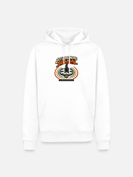 Nur-eines-Signal-Metall-Detektieren-Retro - Männer Premium Bio Hoodie - Weiß