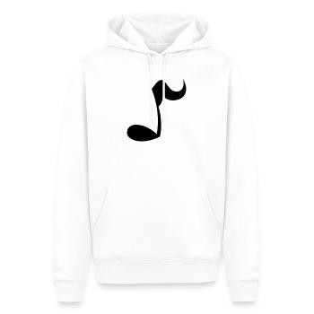 Note - Men’s Premium Organic Hoodie - white - Front - Nico (187cm)