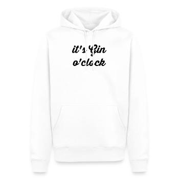 it's Gin o'clock Alkohol - Männer Premium Bio Hoodie - Weiß - Vorne - Nico (187cm)