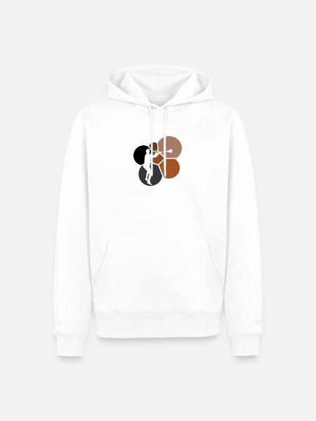 Lacrosse Intercrosse field Lacrosseschläger - Männer Premium Bio Hoodie - Weiß