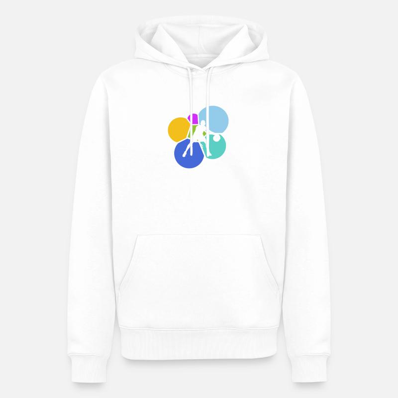 Basketteur BBall Hooping - Sweat à capuche Premium bio Homme - blanc