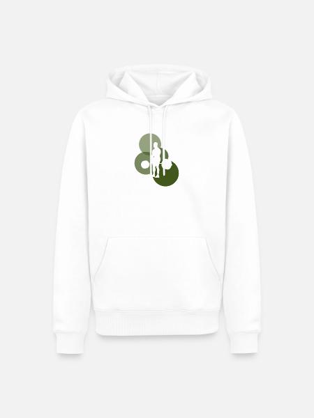 Bodybuilding Gym Weightlifting - Männer Premium Bio Hoodie - Weiß